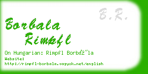 borbala rimpfl business card